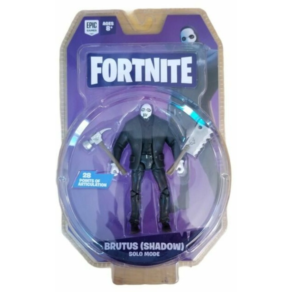 Fortnite Solo Mode Brutus Shadow 4" Action Figure with Tools Epic Games